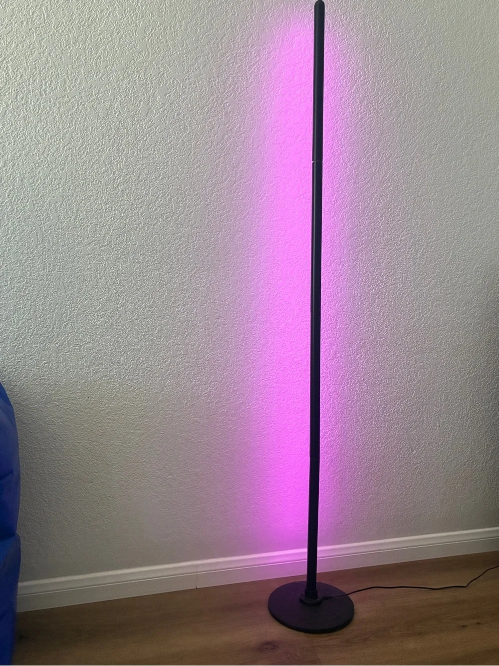 Smart RGB Corner Floor Lamp with Remote Alexa Music Sync Black EUC